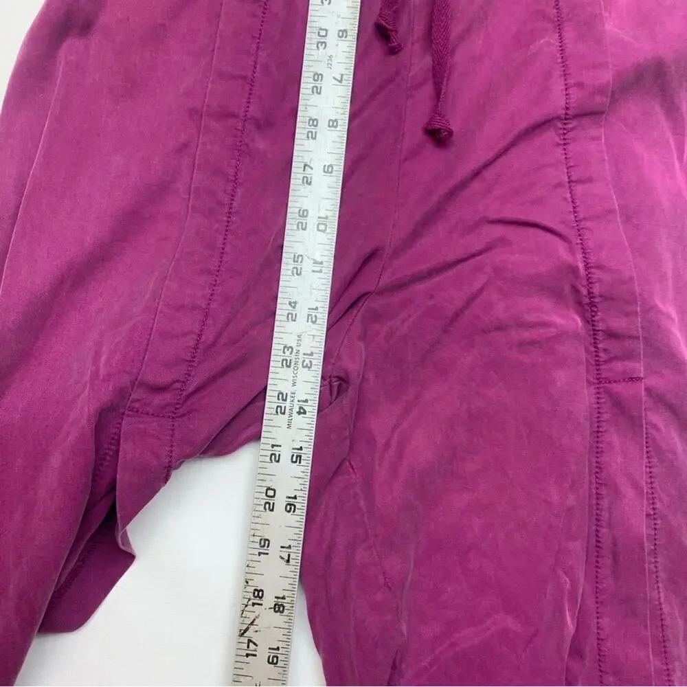 Free People movement size small abs tracker slouchy wide leg pants Pink split